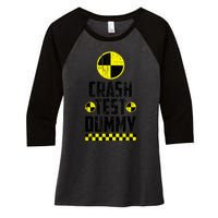 Crash Test Dummy Last Minute Costume Funny Halloween Women's Tri-Blend 3/4-Sleeve Raglan Shirt