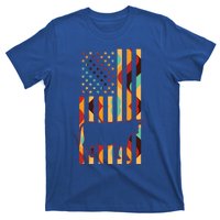 Cow Tie Dye American Flag Cow Farm Farming Gift T-Shirt