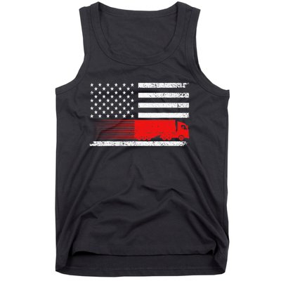 Cool Truck Design For Trucker Vehicle Truck Driver Tank Top