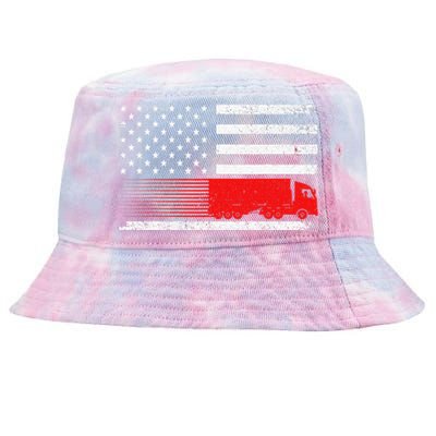 Cool Truck Design For Trucker Vehicle Truck Driver Tie-Dyed Bucket Hat