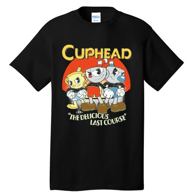 Cuphead The Delicious Last Course Group Poster Tall T-Shirt