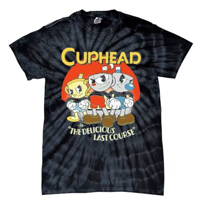 Cuphead The Delicious Last Course Group Poster Tie-Dye T-Shirt