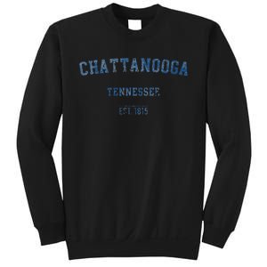 Chattanooga Tennessee Distressed Text Sport Style Sweatshirt