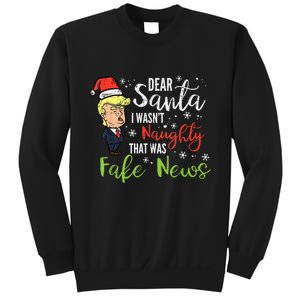 Christmas Trump Dear Santa Fake News Funny Xmas Sweatshirt