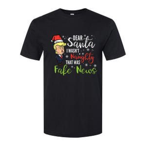 Christmas Trump Dear Santa Fake News Funny Xmas Softstyle CVC T-Shirt