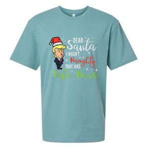 Christmas Trump Dear Santa Fake News Funny Xmas Sueded Cloud Jersey T-Shirt