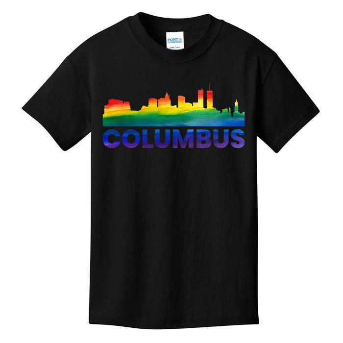 Columbus Tie Dye Crew Squad Team Volunr Kids T-Shirt