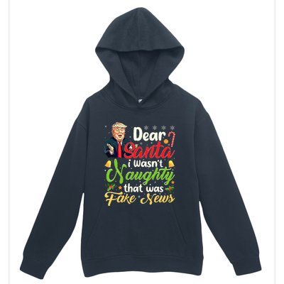 Christmas Trump Dear Santa Fake News Urban Pullover Hoodie