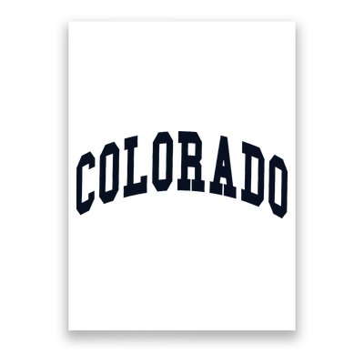 Colorado Throwback Design Classic Poster