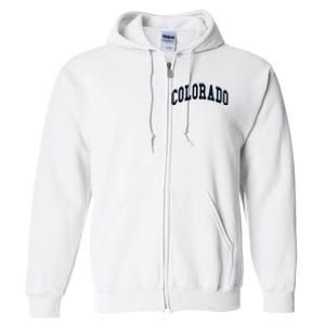 Colorado Throwback Design Classic Full Zip Hoodie