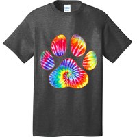 Cute Tie Dye Paw Print Pet Owner Paw Print Tie Dye Dog Lover T-Shirt