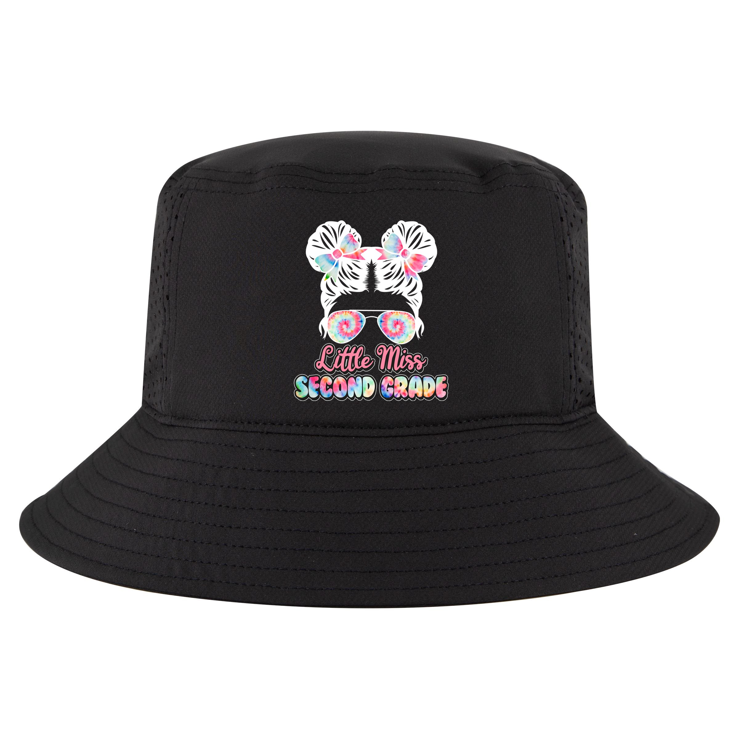 Cute Tie Dye Little Miss Second Grade Cool Comfort Performance Bucket Hat