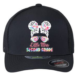 Cute Tie Dye Little Miss Second Grade Flexfit Unipanel Trucker Cap