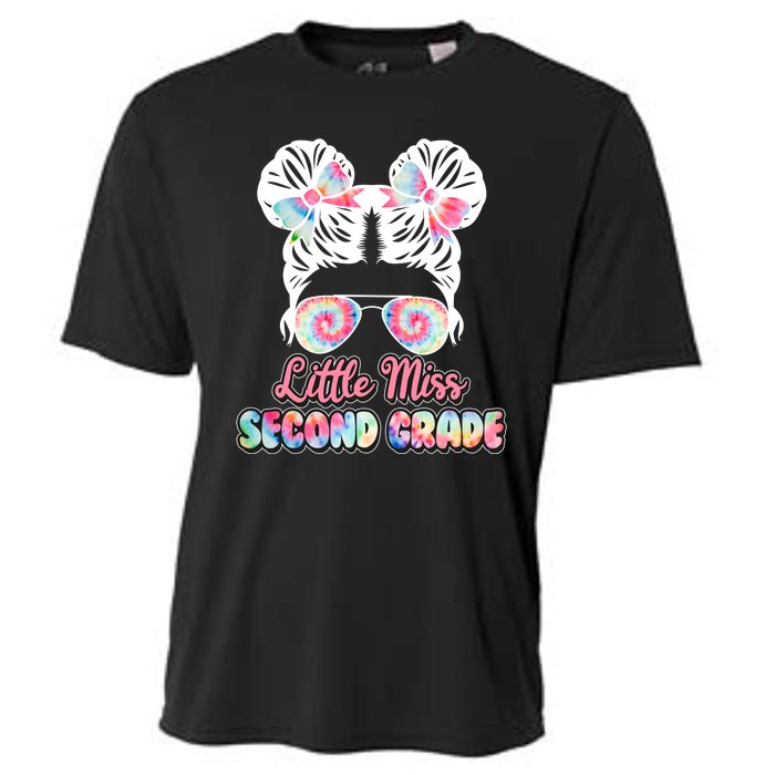 Cute Tie Dye Little Miss Second Grade Cooling Performance Crew T-Shirt