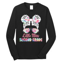 Cute Tie Dye Little Miss Second Grade Long Sleeve Shirt