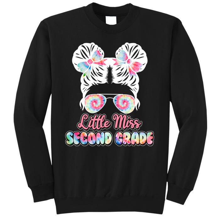 Cute Tie Dye Little Miss Second Grade Sweatshirt