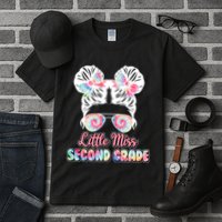 Cute Tie Dye Little Miss Second Grade Tall T-Shirt