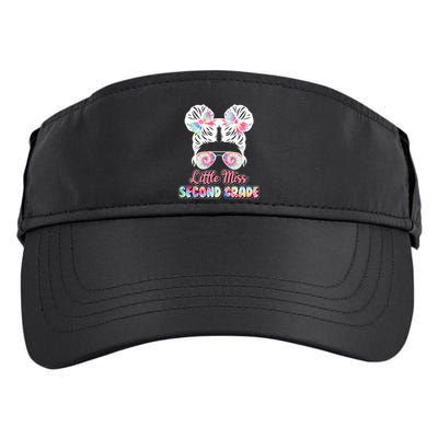 Cute Tie Dye Little Miss Second Grade Adult Drive Performance Visor