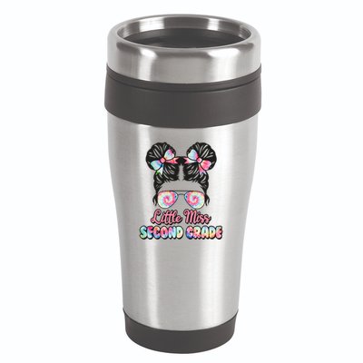 Cute Tie Dye Little Miss Second Grade 16oz Travel Tumbler