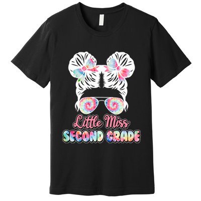 Cute Tie Dye Little Miss Second Grade Premium T-Shirt