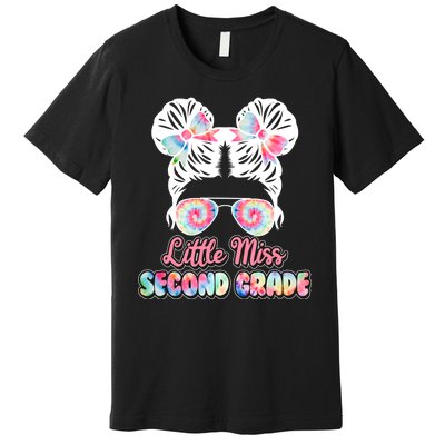 Cute Tie Dye Little Miss Second Grade Premium T-Shirt