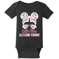 Cute Tie Dye Little Miss Second Grade Baby Bodysuit
