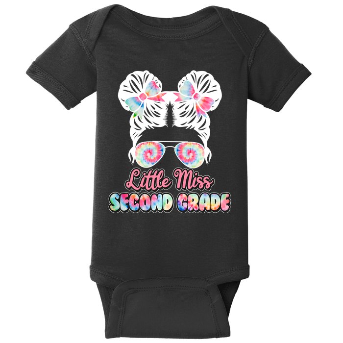 Cute Tie Dye Little Miss Second Grade Baby Bodysuit