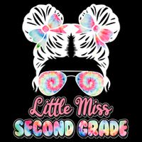Cute Tie Dye Little Miss Second Grade Baby Bodysuit