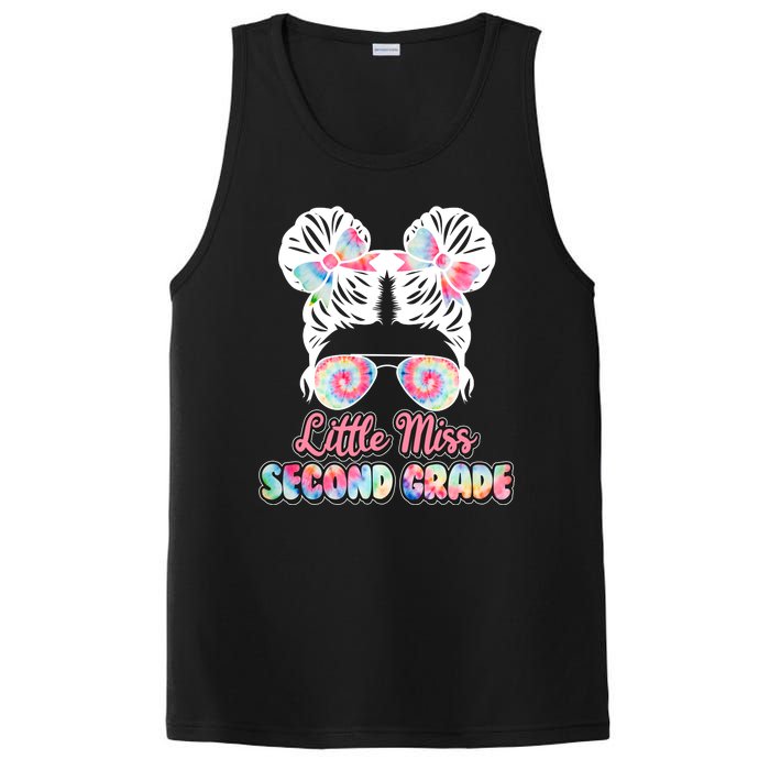 Cute Tie Dye Little Miss Second Grade PosiCharge Competitor Tank