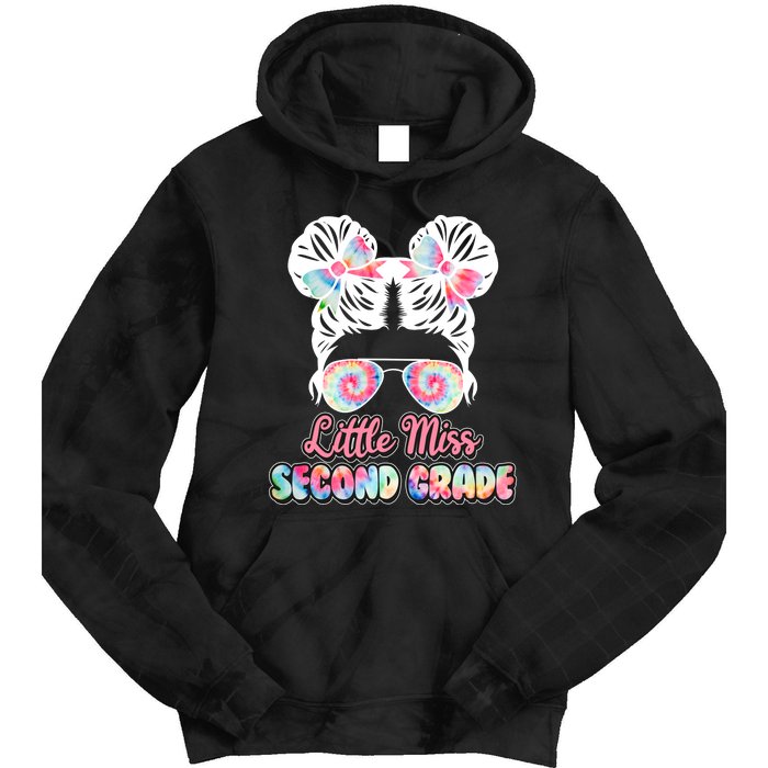 Cute Tie Dye Little Miss Second Grade Tie Dye Hoodie