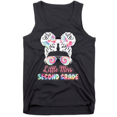 Cute Tie Dye Little Miss Second Grade Tank Top