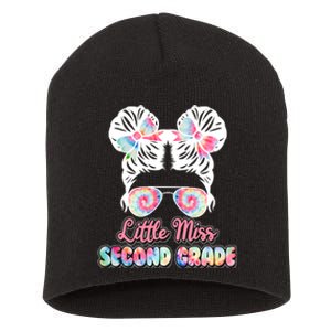 Cute Tie Dye Little Miss Second Grade Short Acrylic Beanie