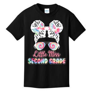 Cute Tie Dye Little Miss Second Grade Kids T-Shirt