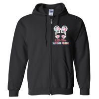 Cute Tie Dye Little Miss Second Grade Full Zip Hoodie