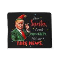 Christmas Trump Dear Santa Fake News Funny Xmas Trump 47 Mousepad