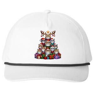 Christmas Tree Exotic Shorthair Shorthaired Persian Snapback Five-Panel Rope Hat