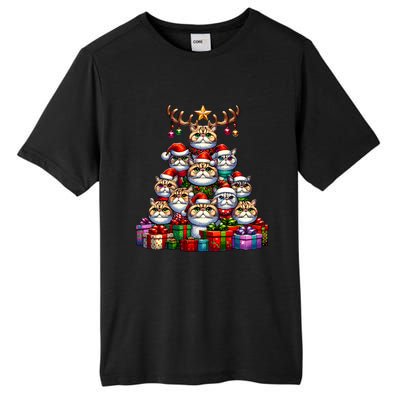 Christmas Tree Exotic Shorthair Shorthaired Persian Tall Fusion ChromaSoft Performance T-Shirt