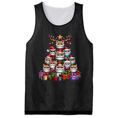 Christmas Tree Exotic Shorthair Shorthaired Persian Mesh Reversible Basketball Jersey Tank