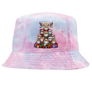 Christmas Tree Exotic Shorthair Shorthaired Persian Tie-Dyed Bucket Hat