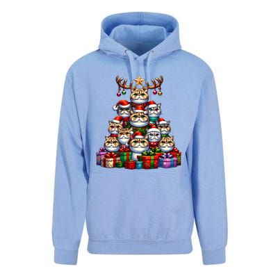 Christmas Tree Exotic Shorthair Shorthaired Persian Unisex Surf Hoodie