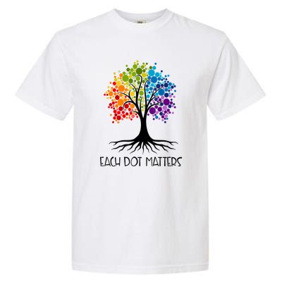 Colorful Tree Each Dot Matters Dot Day Polka Dot Gift Garment-Dyed Heavyweight T-Shirt