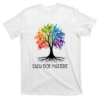 Colorful Tree Each Dot Matters Dot Day Polka Dot Gift T-Shirt