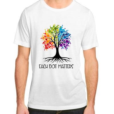 Colorful Tree Each Dot Matters Dot Day Polka Dot Gift Adult ChromaSoft Performance T-Shirt