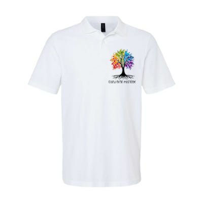 Colorful Tree Each Dot Matters Dot Day Polka Dot Gift Softstyle Adult Sport Polo