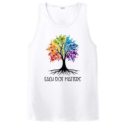 Colorful Tree Each Dot Matters Dot Day Polka Dot Gift PosiCharge Competitor Tank