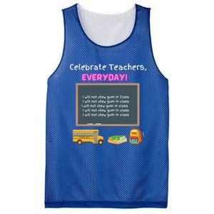 Celebrate Teachers Everyday! National Teachers Day +364 Cute Gift Mesh Reversible Basketball Jersey Tank