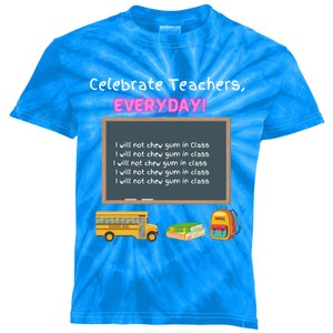 Celebrate Teachers Everyday! National Teachers Day +364 Cute Gift Kids Tie-Dye T-Shirt