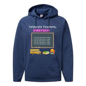 Celebrate Teachers Everyday! National Teachers Day +364 Cute Gift Performance Fleece Hoodie