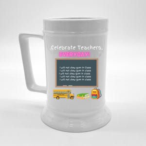 Celebrate Teachers Everyday! National Teachers Day +364 Cute Gift Beer Stein