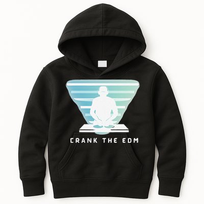 Crank The Edm Electronic Dance Music Humor Kids Hoodie